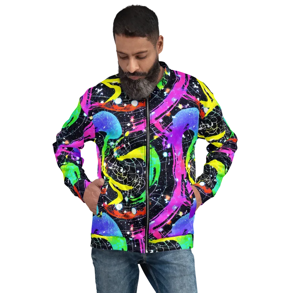Galactic Riot on Bomber Jacket — Front