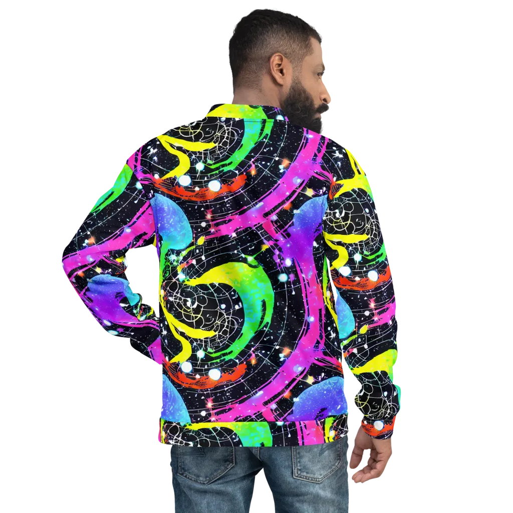 Galactic Riot on Bomber Jacket — Back