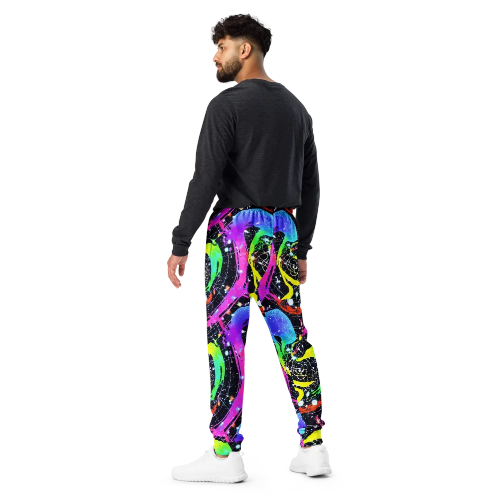 Galactic Riot on Men's Joggers — Back
