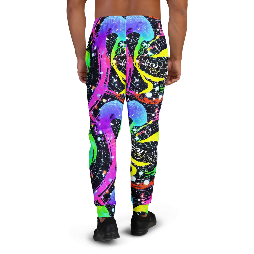 Galactic Riot on Men's Joggers — Back