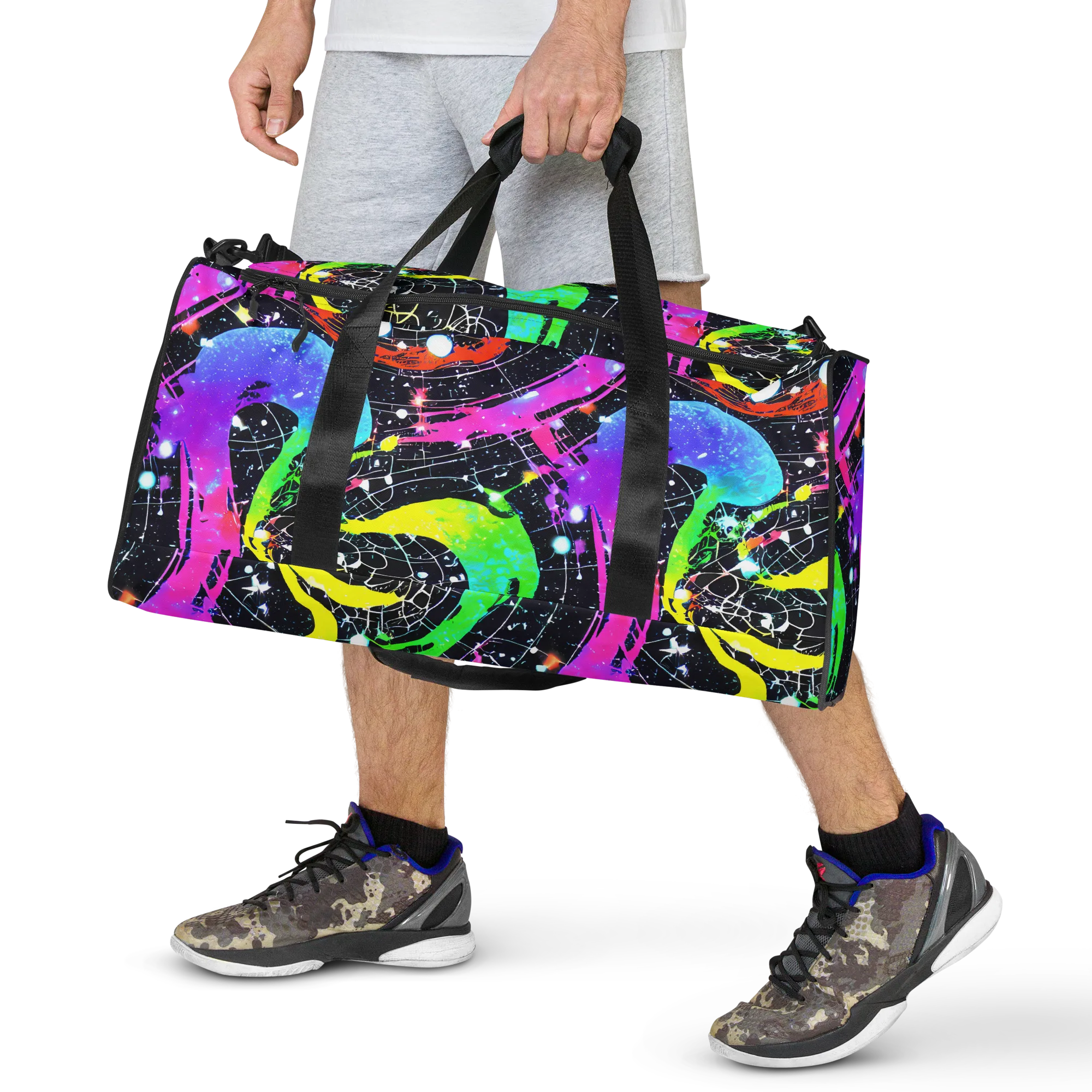 Galactic Riot on Duffle Bag — Front