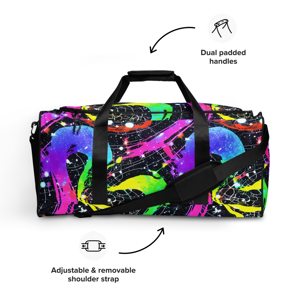 Galactic Riot on Duffle Bag — Front