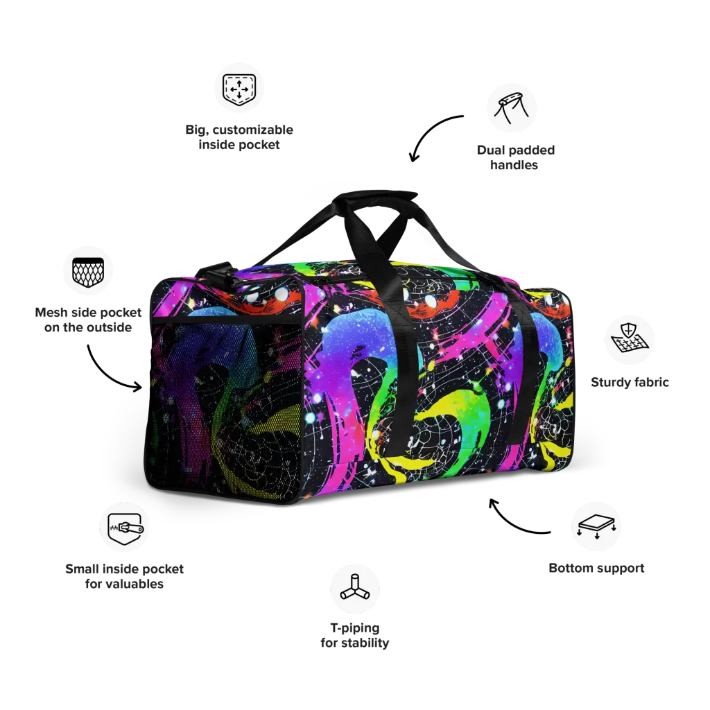 Galactic Riot on Duffle Bag — Right Front