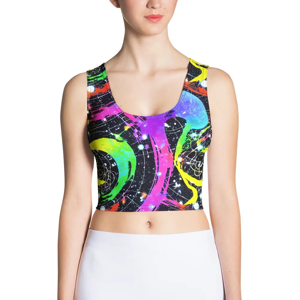 Galactic Riot on Crop Top — Front