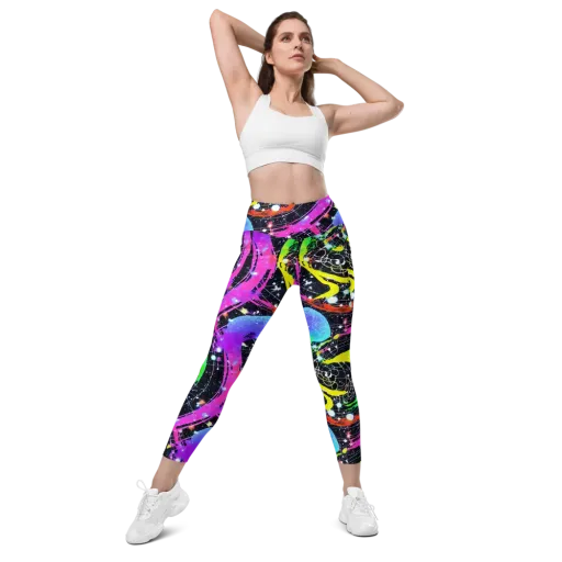 Galactic Riot on a Leggings with Pockets