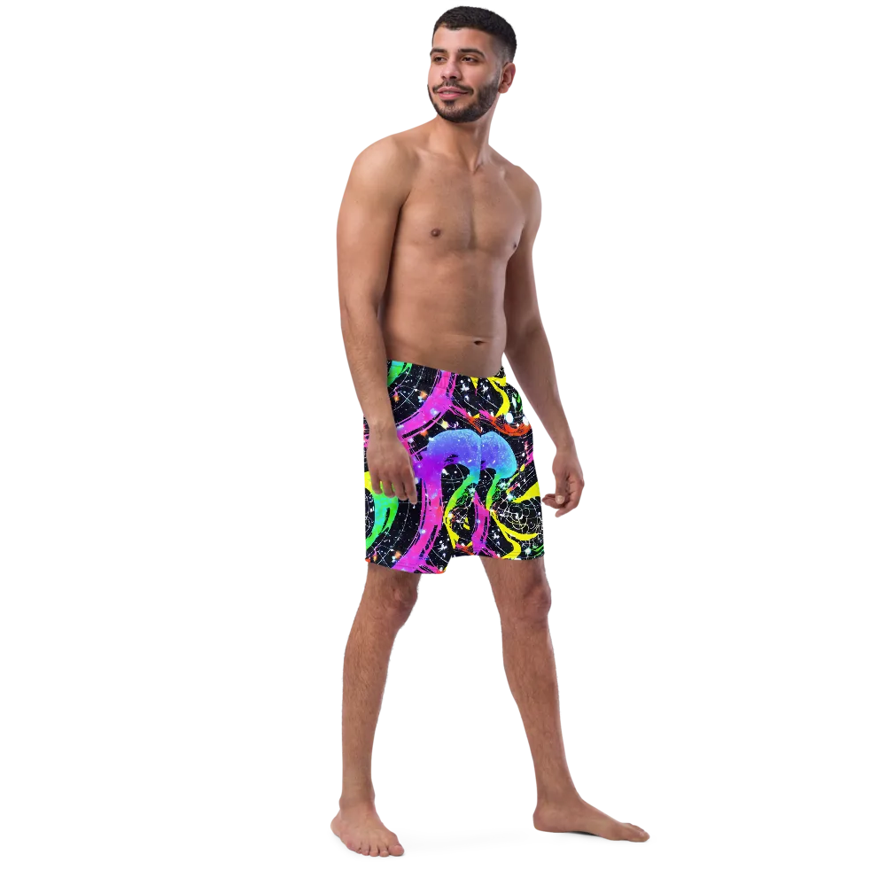Galactic Riot on Swim Trunks — Right Front