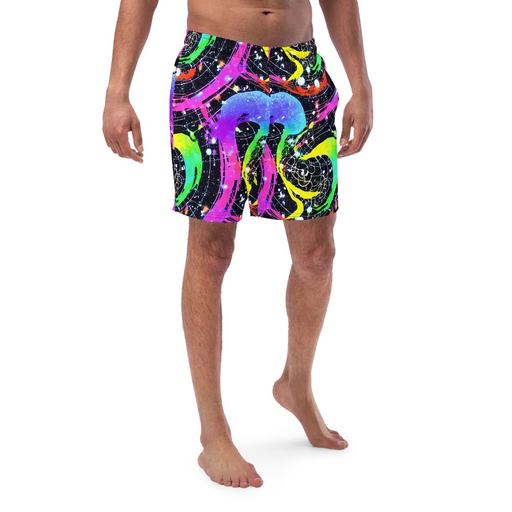 Galactic Riot on Swim Trunks — Front