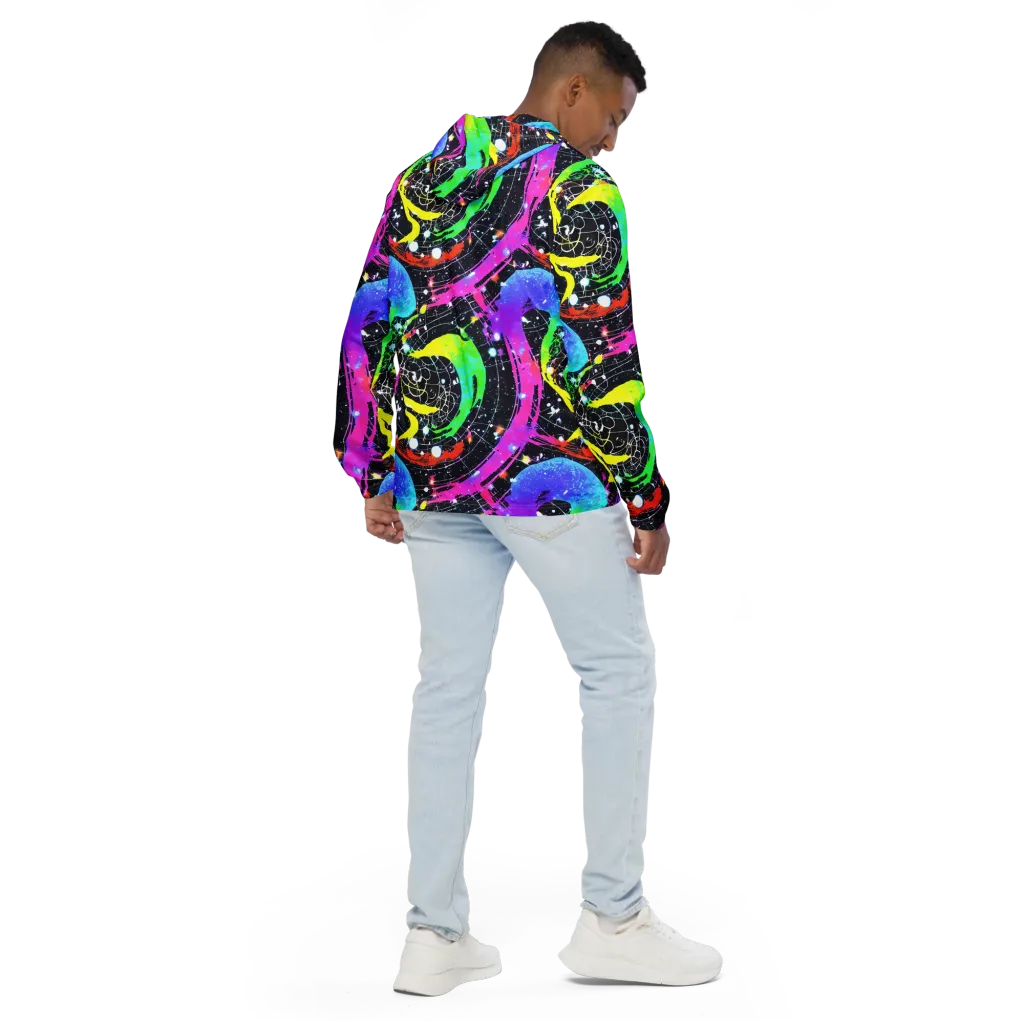 Galactic Riot on Men's Windbreaker — Back