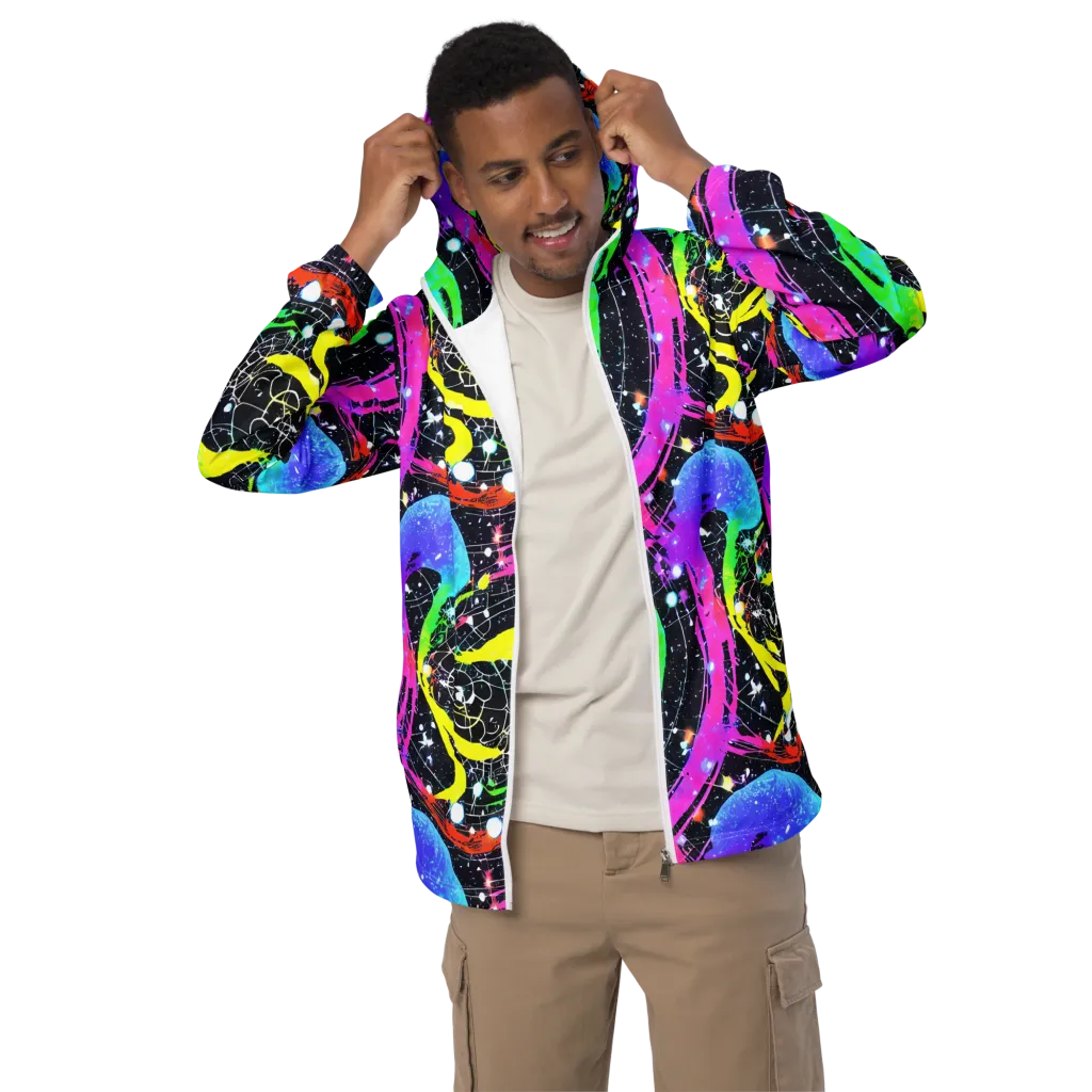 Galactic Riot on Men's Windbreaker — Front