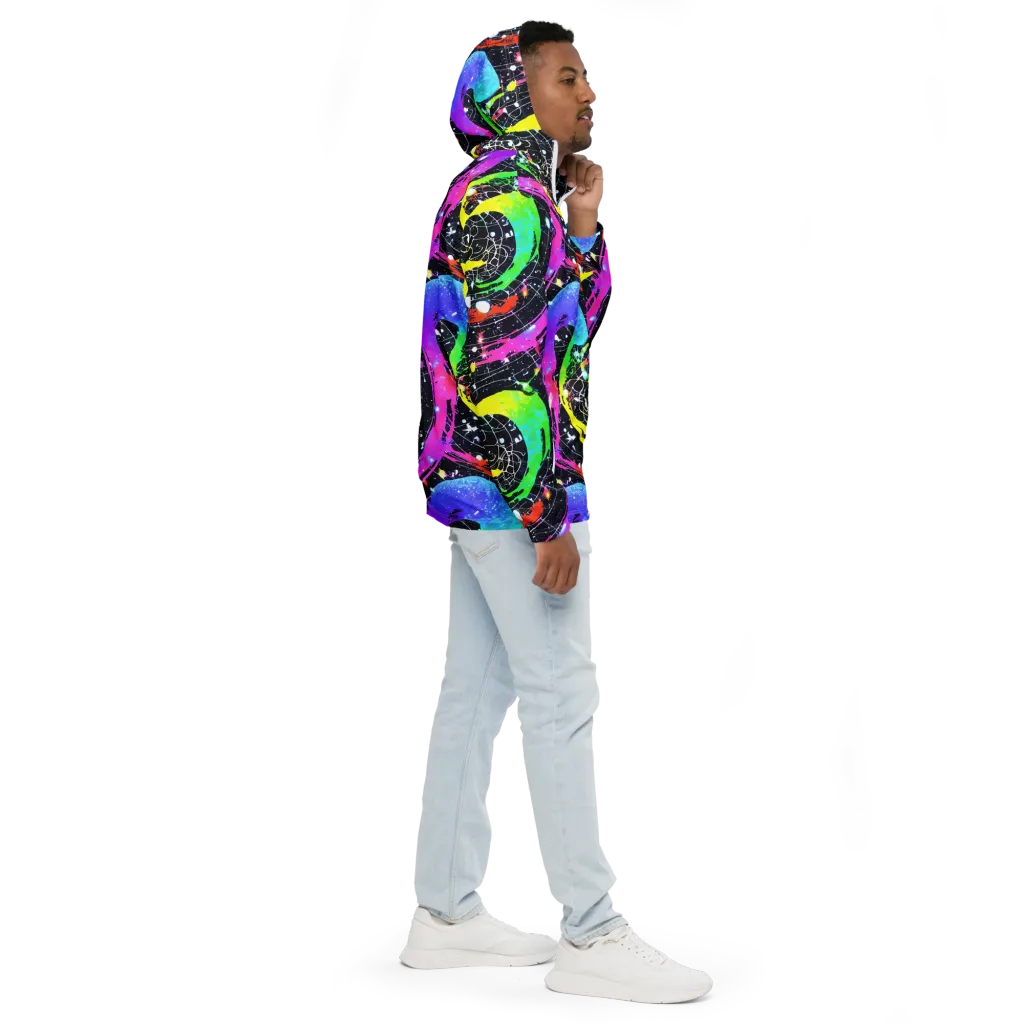 Galactic Riot on Men's Windbreaker — Right