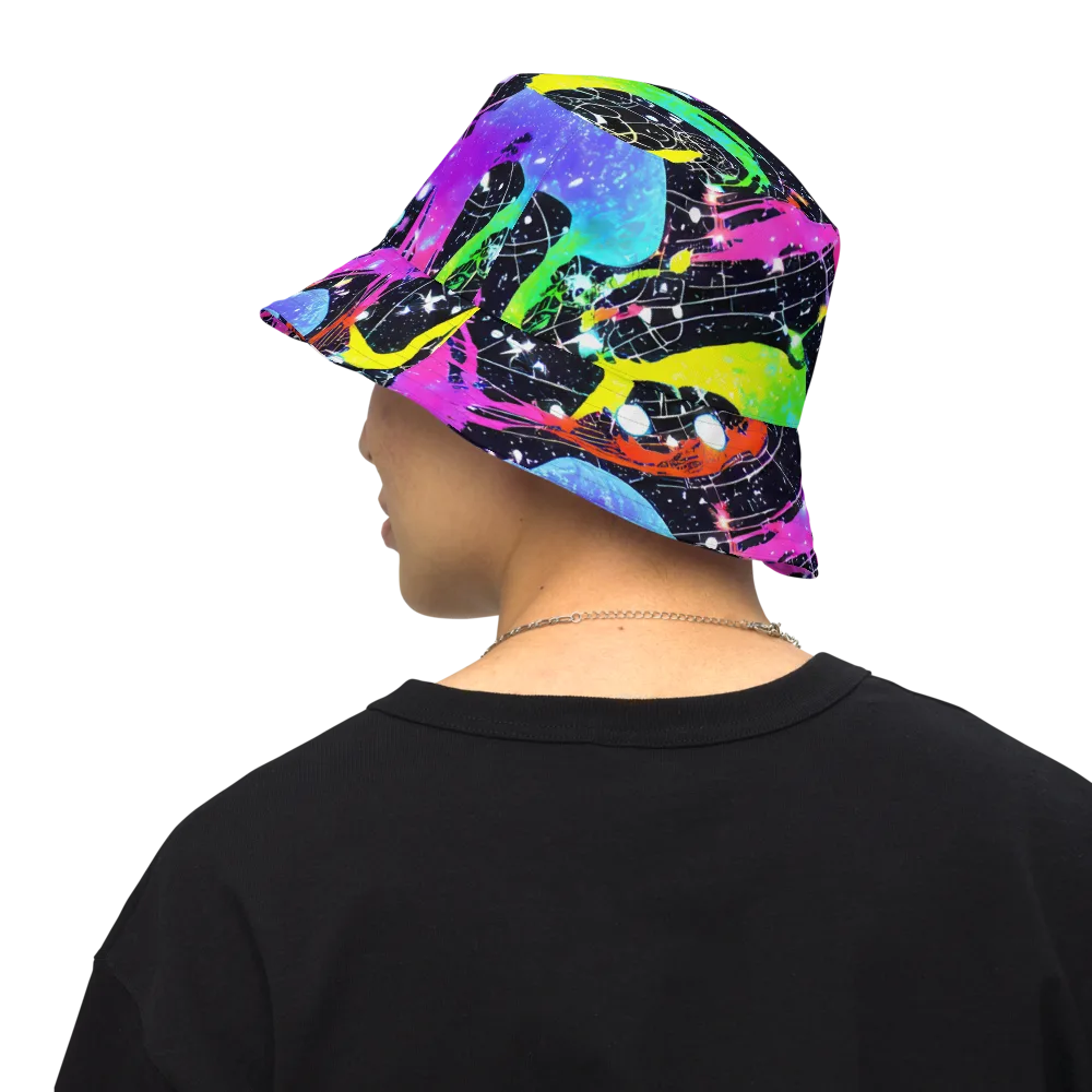Galactic Riot on Reversible Bucket Hat — Back Inside