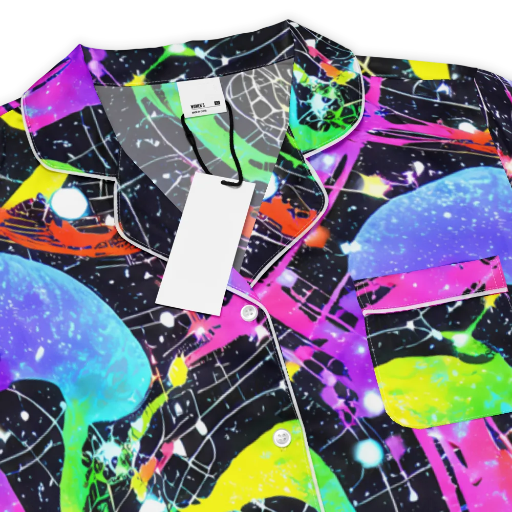 Galactic Riot on Women's Short Sleeve Pajama Top — Product details