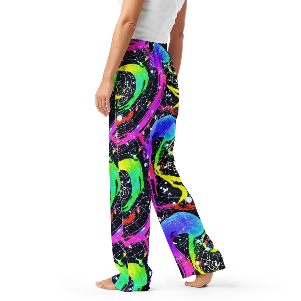 Galactic Riot on Women's Pajama Pants — Left