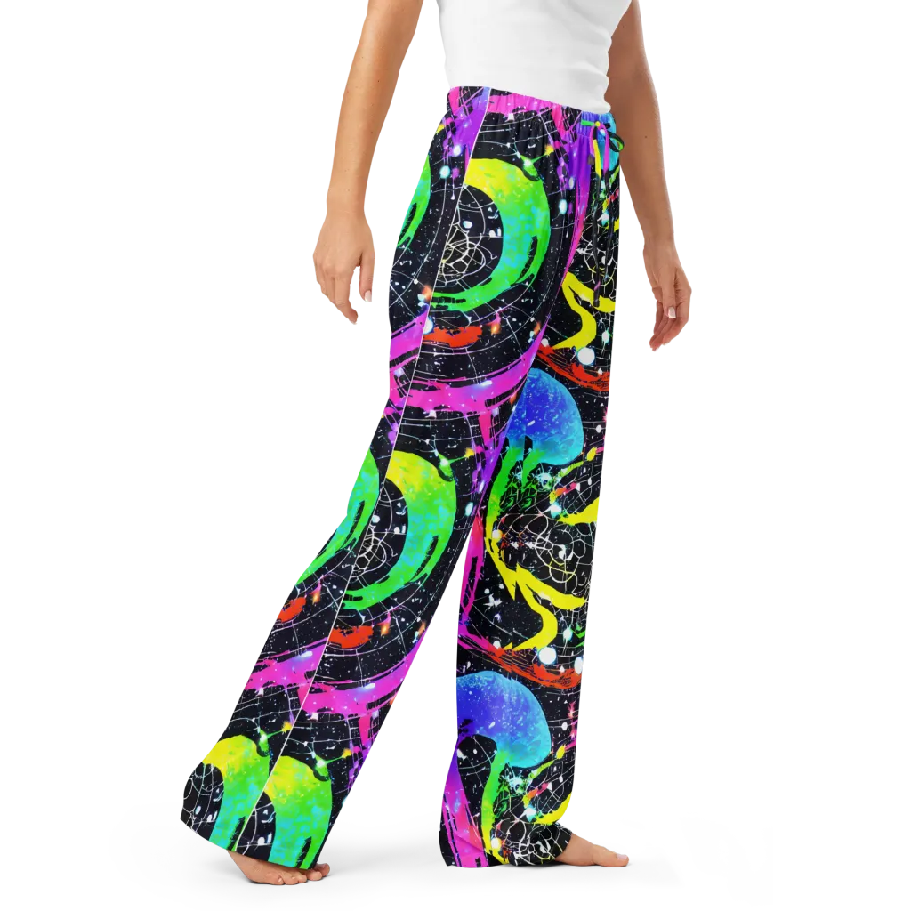 Galactic Riot on Women's Pajama Pants — Right Front