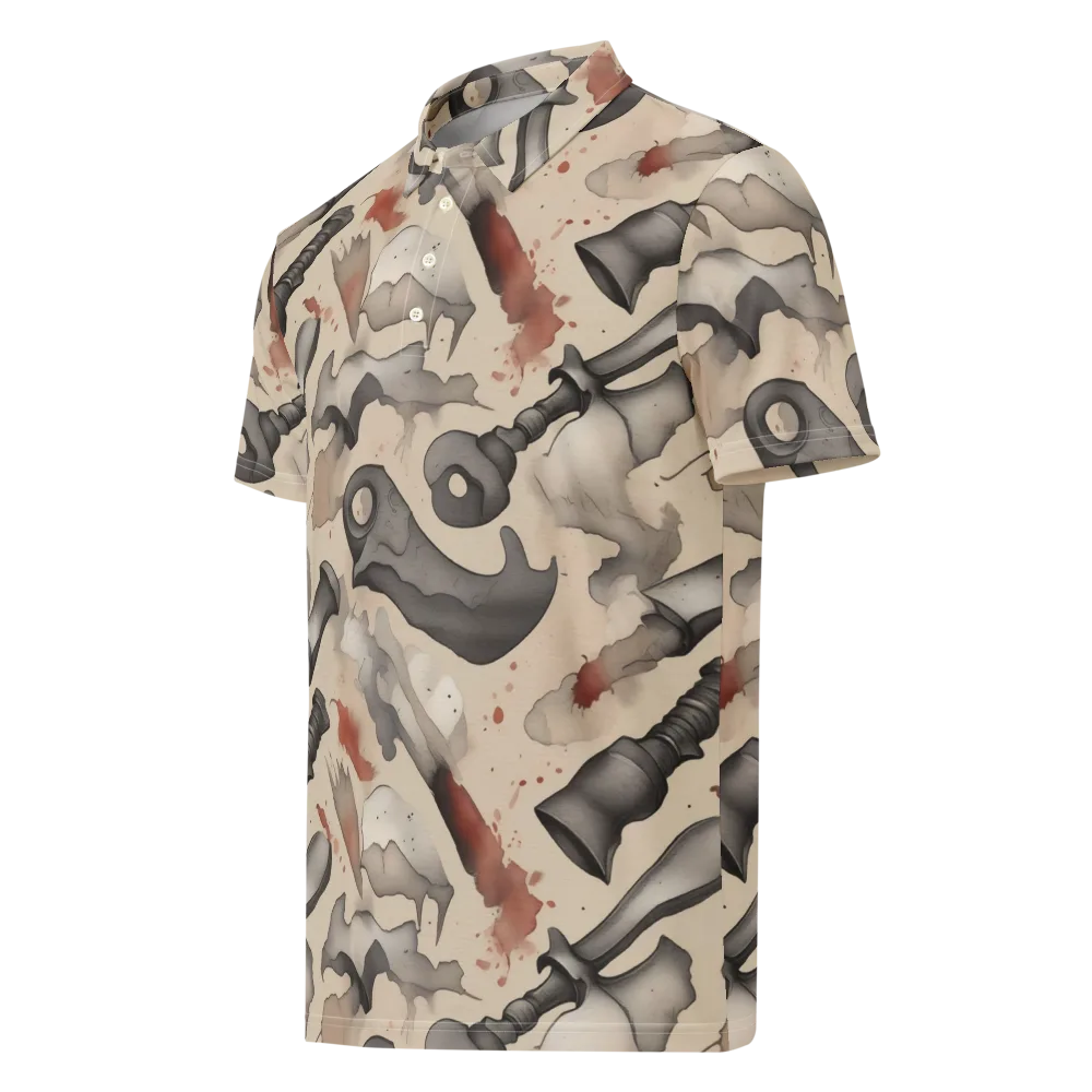 Ink And Iron on Men's Slim Fit Polo Shirt — Left Front