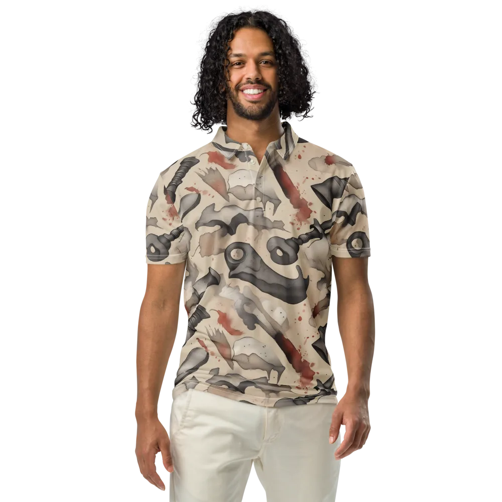 Ink And Iron on Men's Slim Fit Polo Shirt — Front