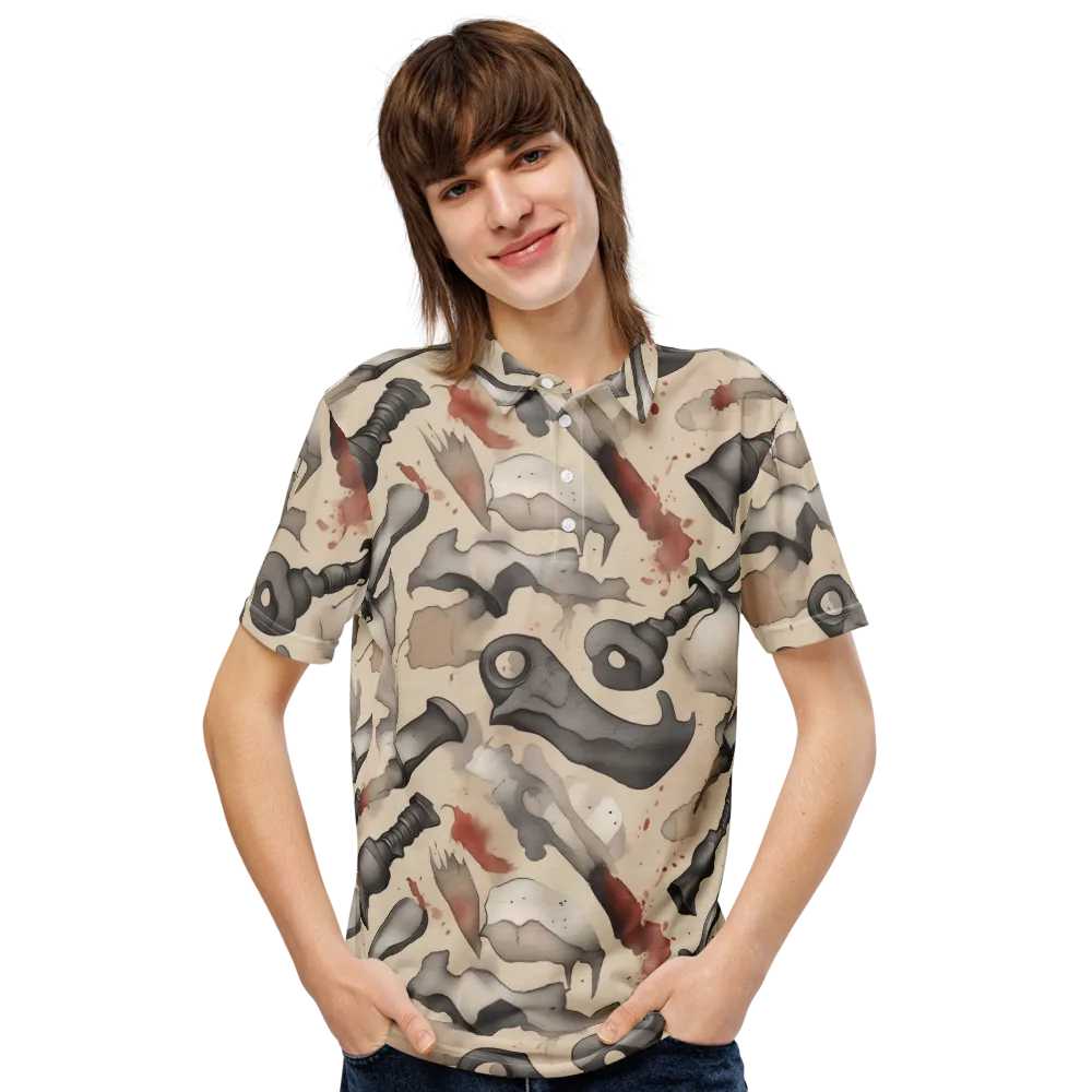 Ink And Iron on Men's Slim Fit Polo Shirt — Front