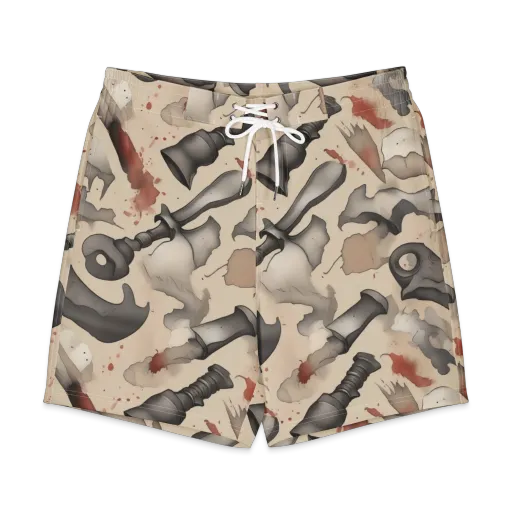 Ink And Iron on a Men's Board Shorts