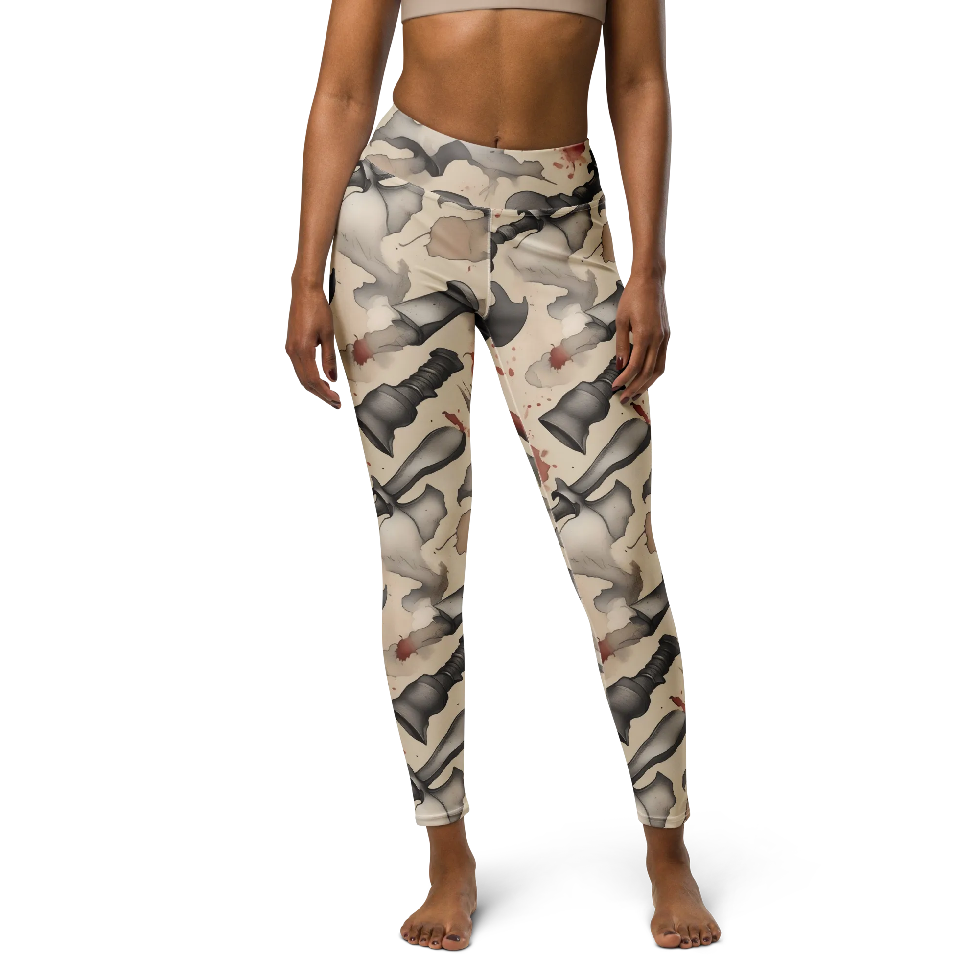 Ink And Iron on Yoga Leggings — Front