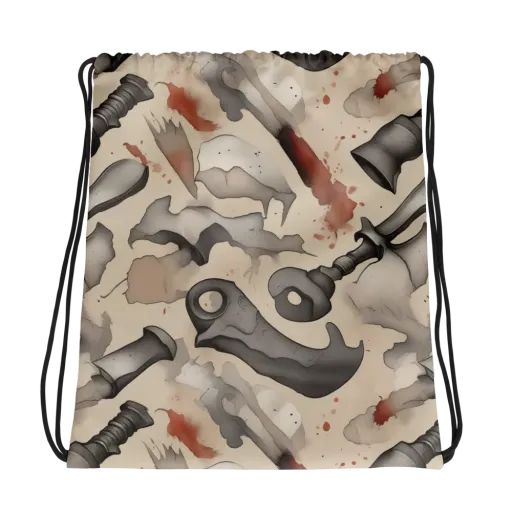 Ink And Iron on a Drawstring Bag