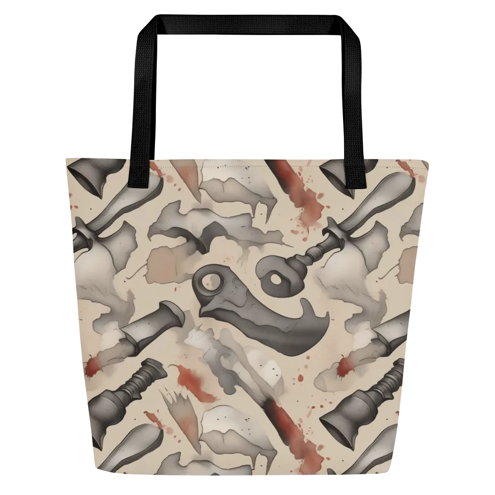 Ink And Iron on Large Tote Bag W/ Pocket — Front