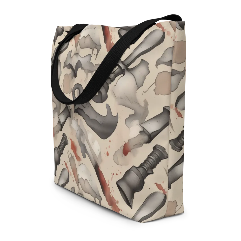 Ink And Iron on Large Tote Bag W/ Pocket — Front