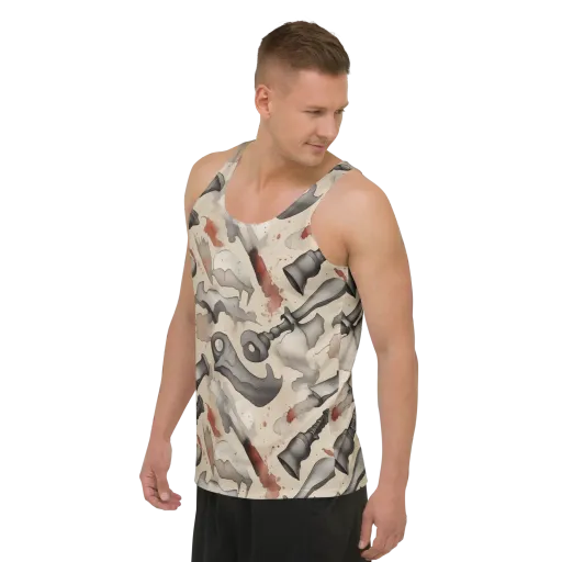 Ink And Iron on a Men's Tank Top