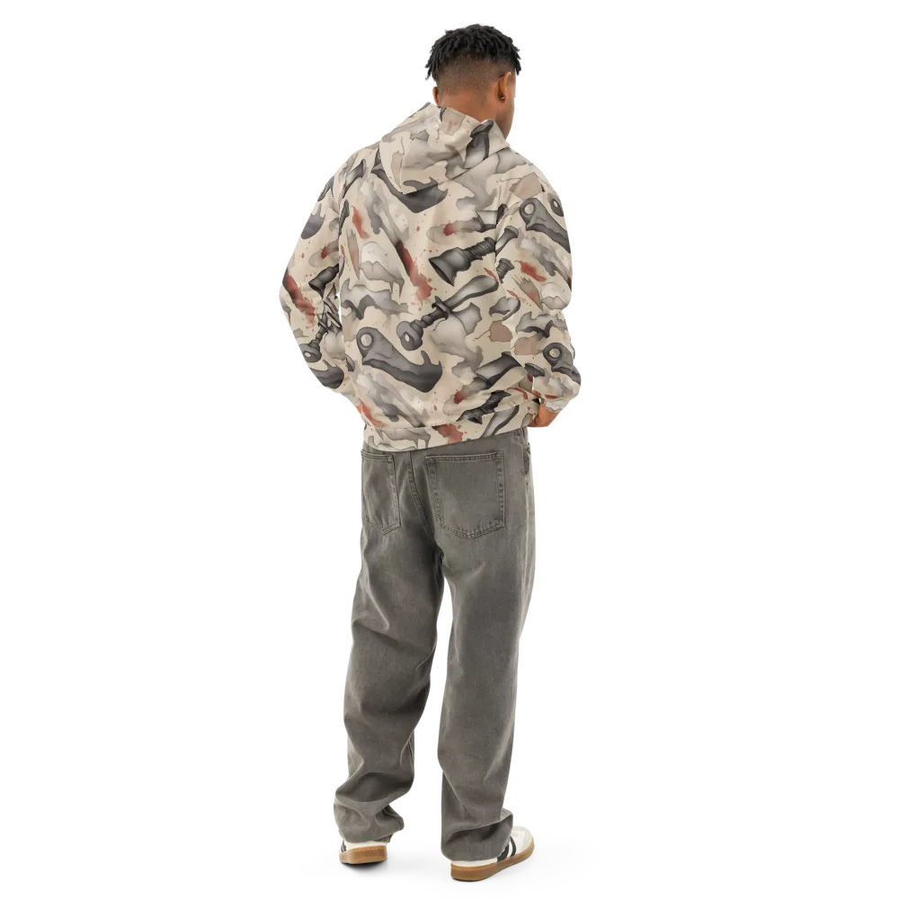 Ink And Iron on Cotton Hoodie — Back