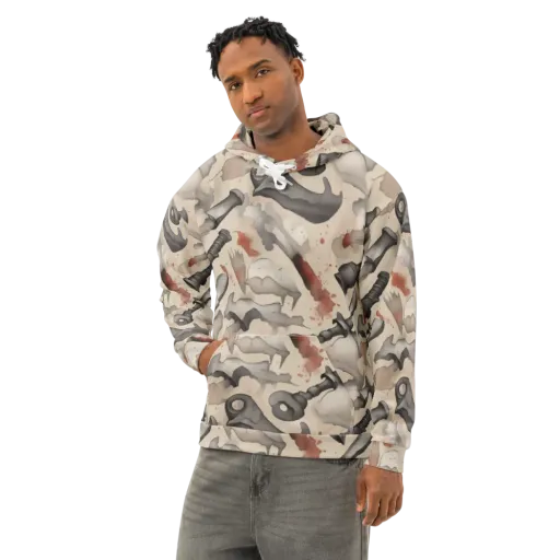 Ink And Iron on a Cotton Hoodie