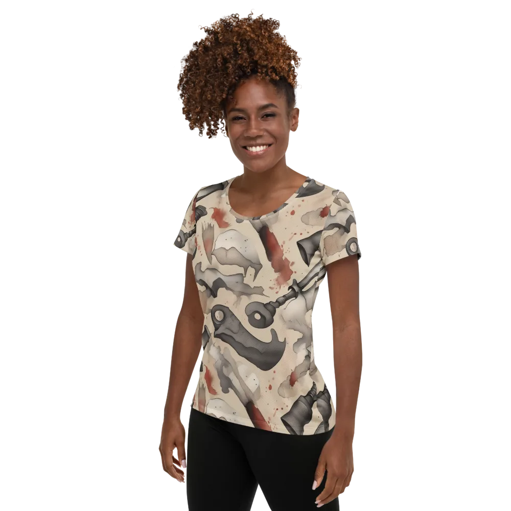 Ink And Iron on Women's Athletic T-Shirt — Left