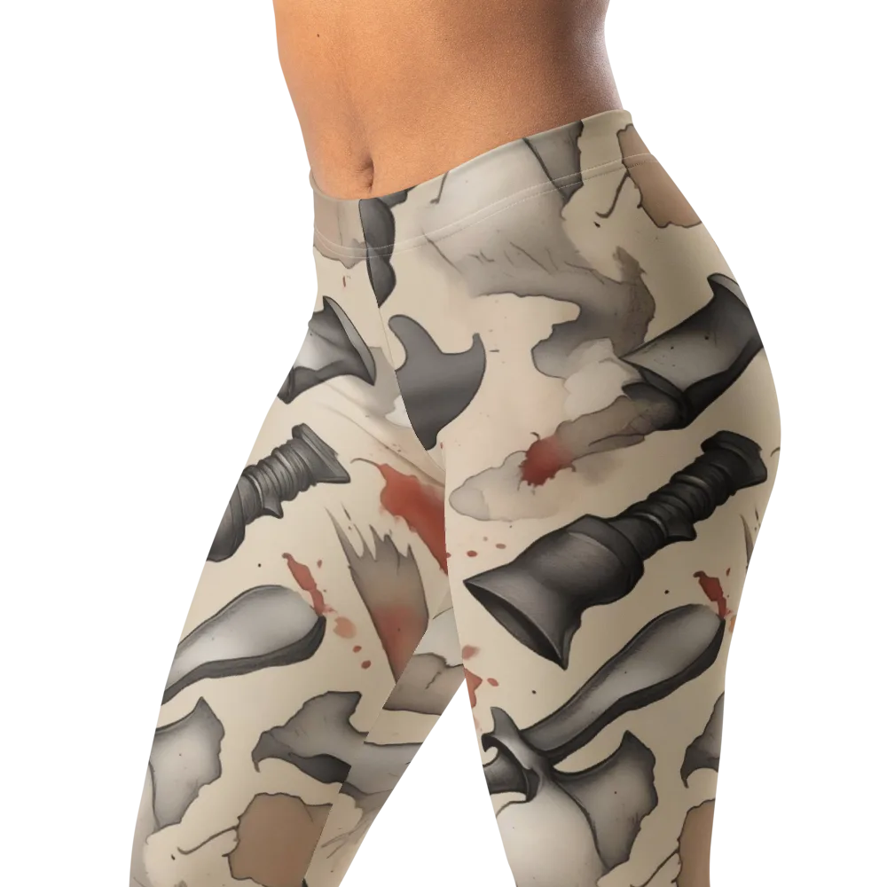 Ink And Iron on Leggings — Left Front