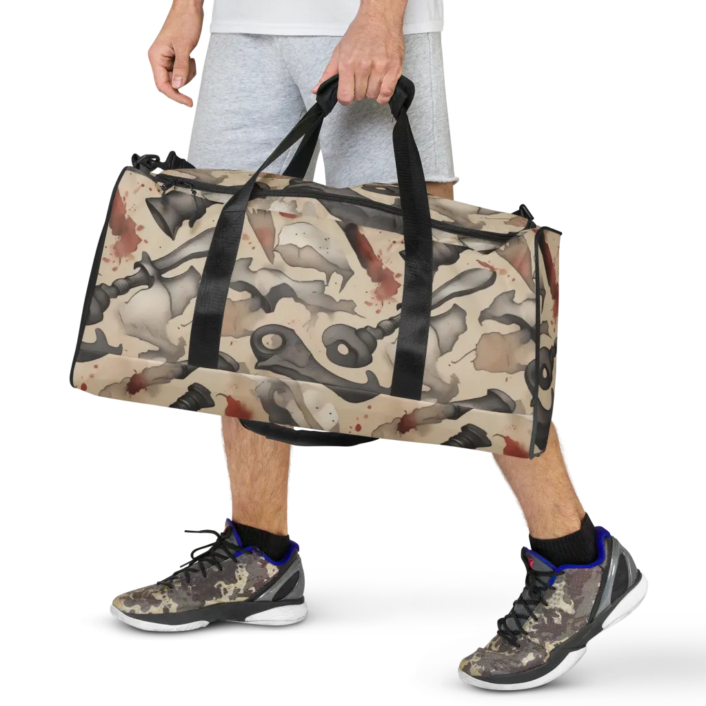 Ink And Iron on Duffle Bag — Front
