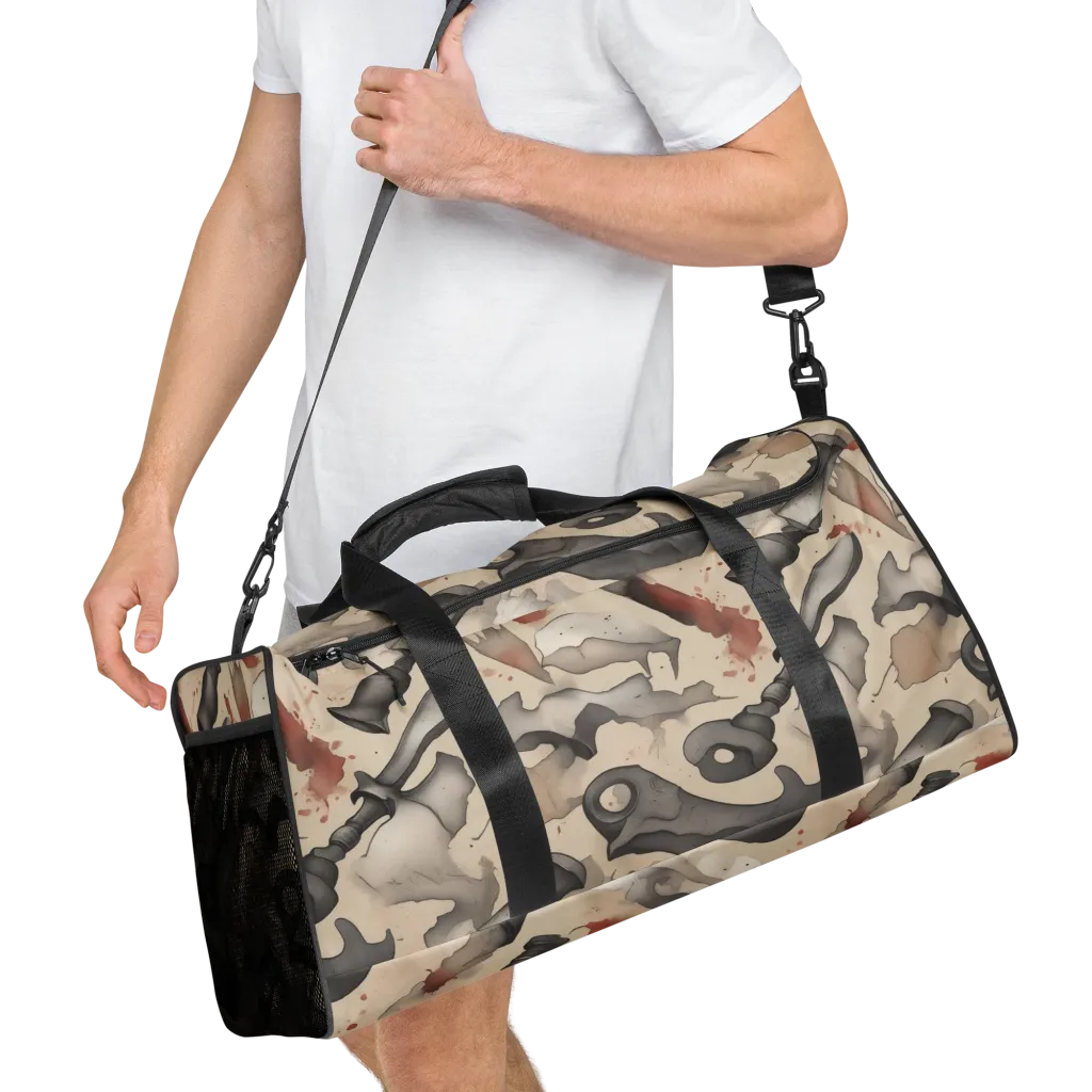 Ink And Iron on Duffle Bag — Right Front