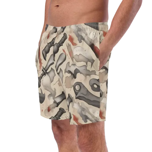 Ink And Iron on a Swim Trunks
