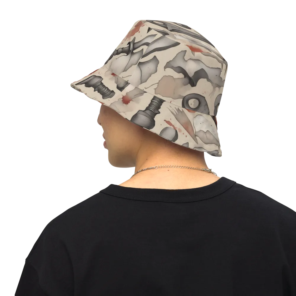 Ink And Iron on Reversible Bucket Hat — Back Inside