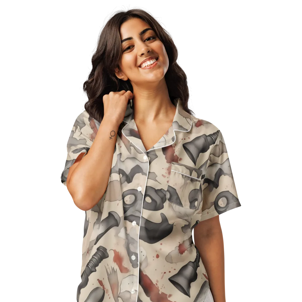 Ink And Iron on Women's Short Sleeve Pajama Top — Front
