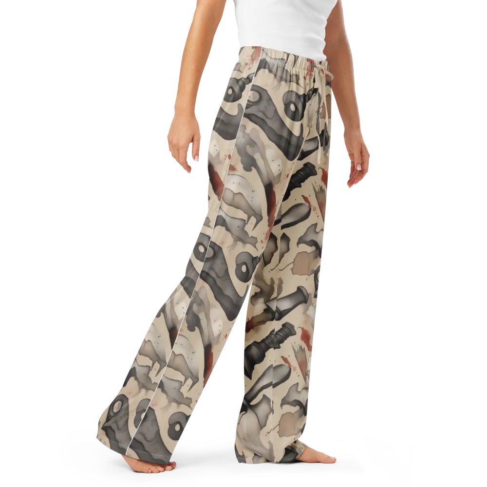Ink And Iron on Women's Pajama Pants — Right Front