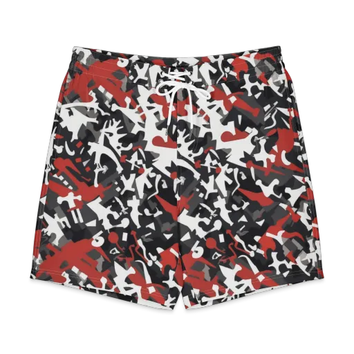 Riot Geometry on a Men's Board Shorts