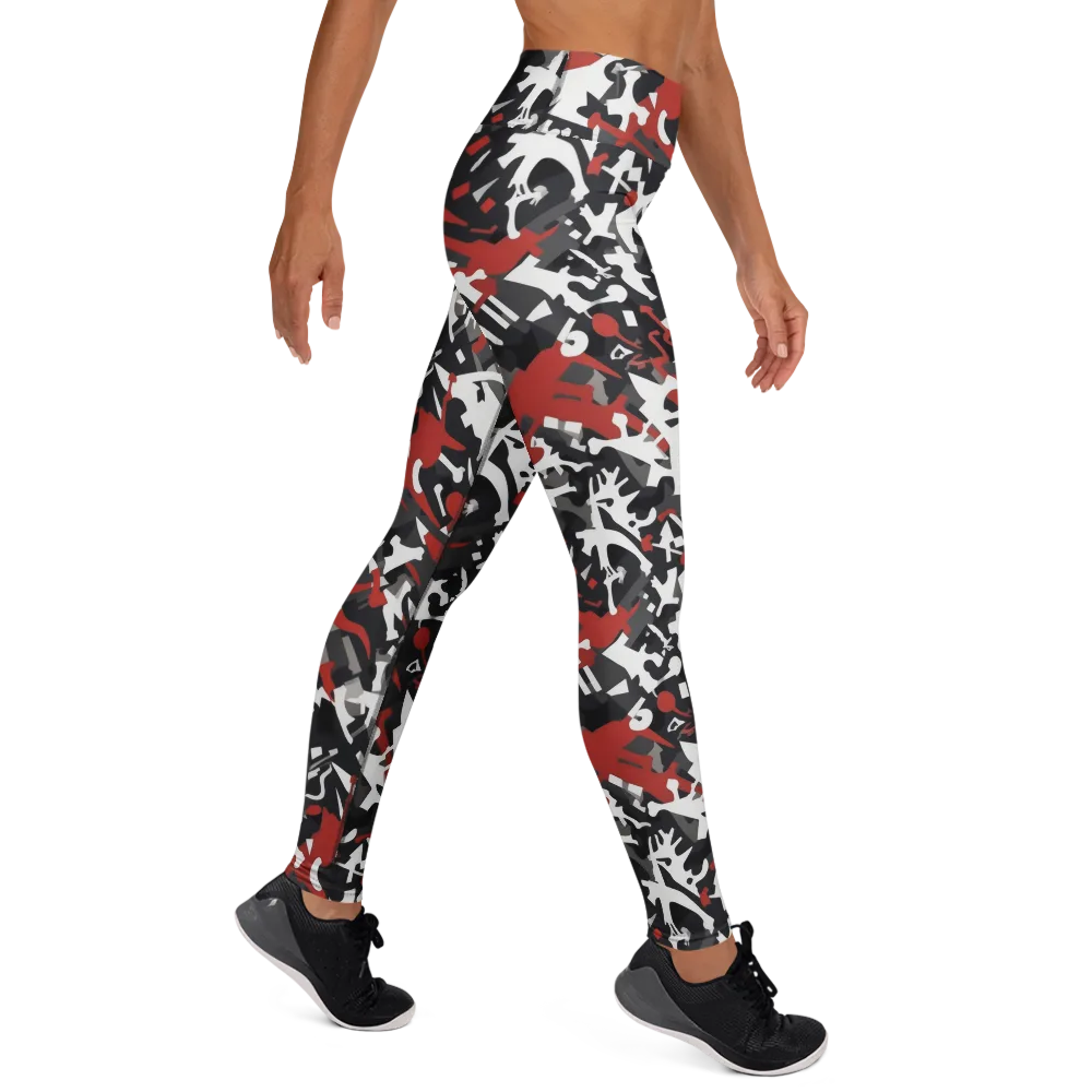 Riot Geometry on Yoga Leggings — Right