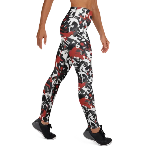 Riot Geometry on a Yoga Leggings