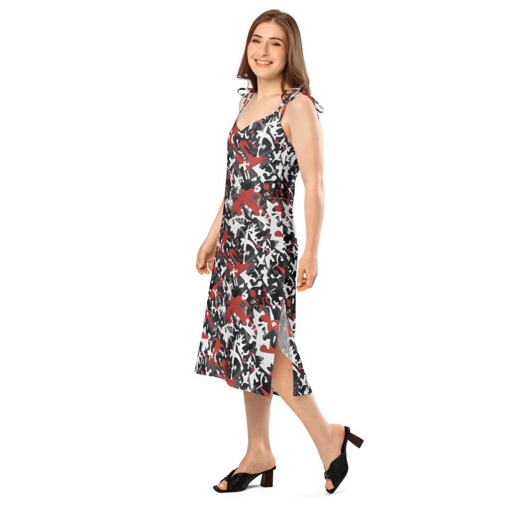 Riot Geometry on Slip Dress — Left Front