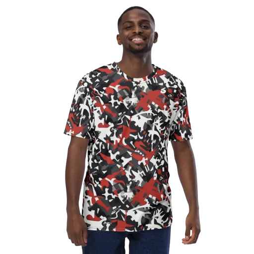 Riot Geometry on a Men's Crew Neck T-Shirt