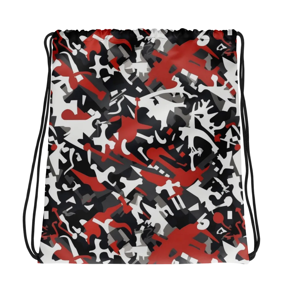 Riot Geometry on Drawstring Bag — Photo