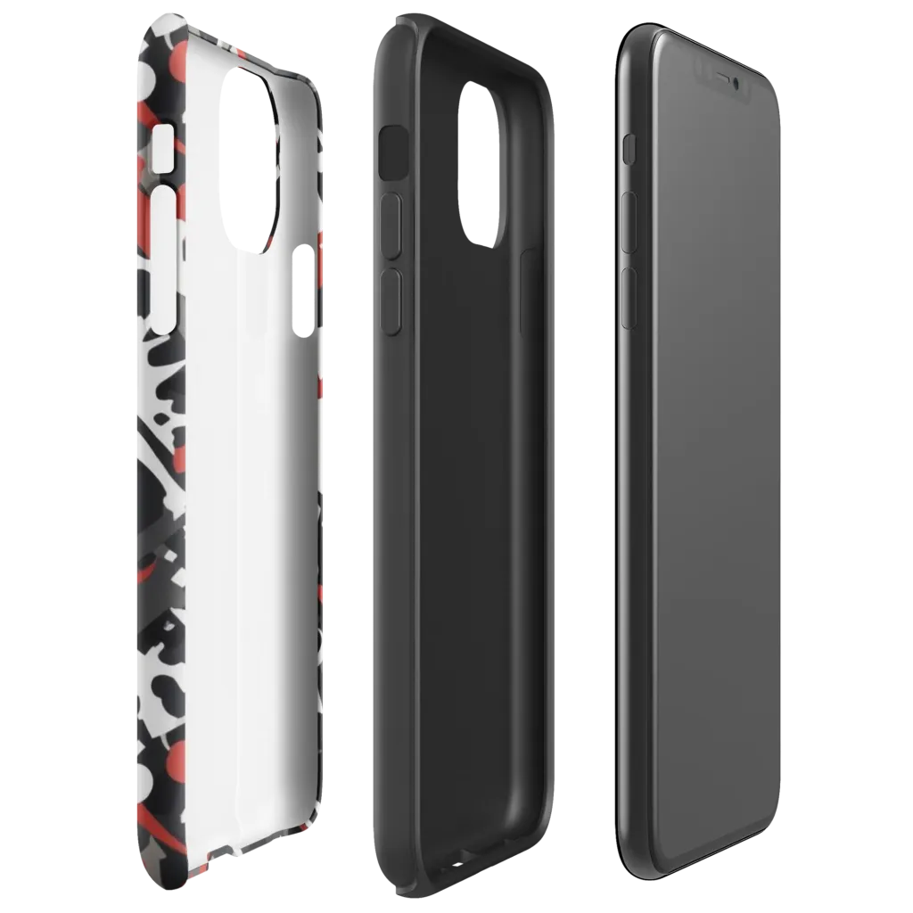 Riot Geometry on Tough Case for iPhone® — Right