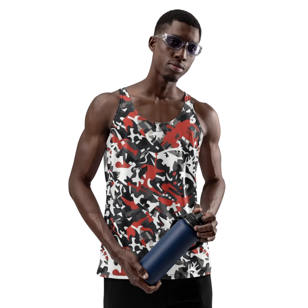 Riot Geometry on Men's Tank Top — Front