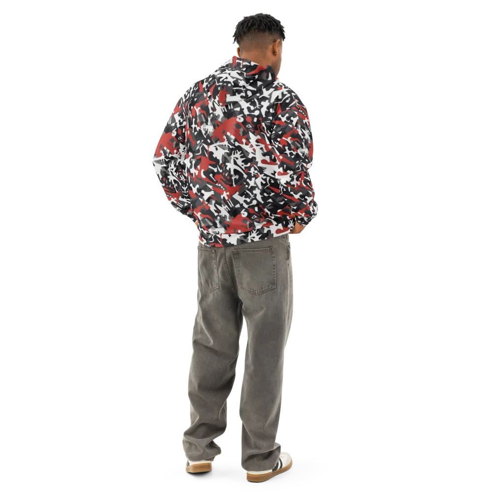 Riot Geometry on Cotton Hoodie — Back
