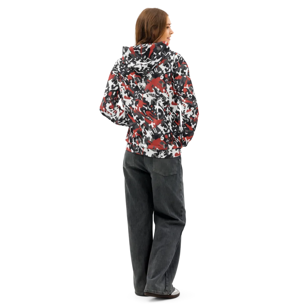Riot Geometry on Cotton Hoodie — Back