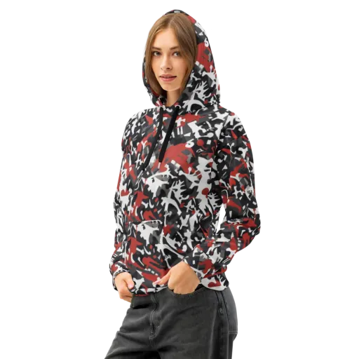 Riot Geometry on a Cotton Hoodie