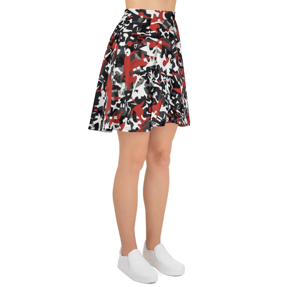 Riot Geometry on Skater Skirt — Right