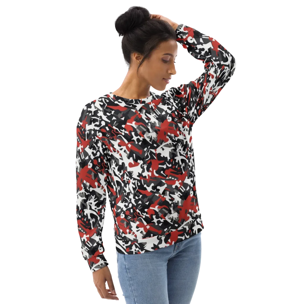 Riot Geometry on Sweatshirt — Right Front